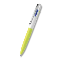 Kuličkové pero Schneider Take 4 Neon - neonově žlutá/bílá