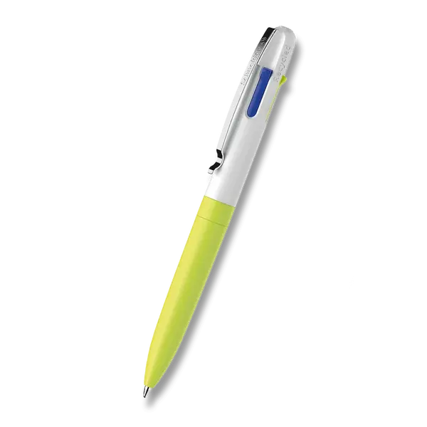 Kuličkové pero Schneider Take 4 Neon - neonově žlutá/bílá