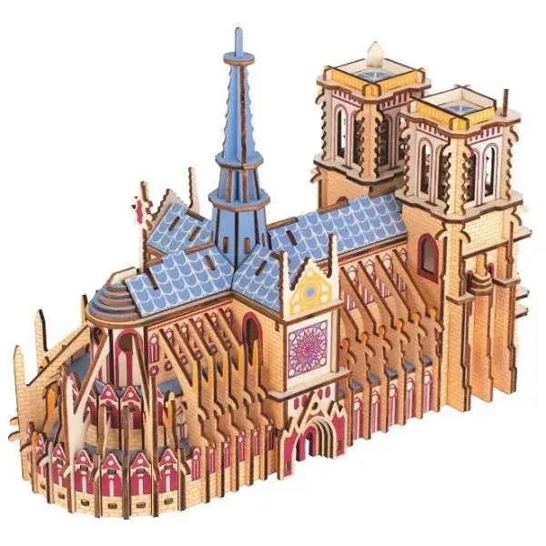 Woodcraft Dřevěné 3D puzzle Katedrála Notre-Dame