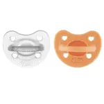 CHICCO Dudlík Physio Luxe orange/gray 6-16m, 2ks