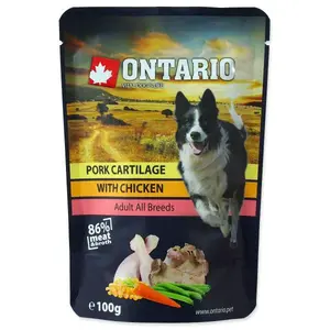 Kapsička Ontario kuře a vepřové chrupavky ve vývaru 100g