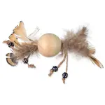 Hračka Magic Cat Wooden Toy kulička s peříčky mix 16cm