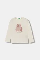 Detská bavlnená košeľa s dlhým rukávom United Colors of Benetton