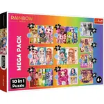 Trefl Puzzle 10v1 - Kolekce módních panenek / MGA Rainbow high