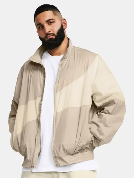 Men's Under Armour UA Legacy Crinkle Jacket-BRN - Men