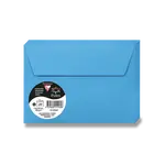 Barevná obálka Clairefontaine, C6, samolepicí, 20 ks - modrá