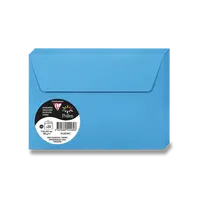 Barevná obálka Clairefontaine, C6, samolepicí, 20 ks - modrá