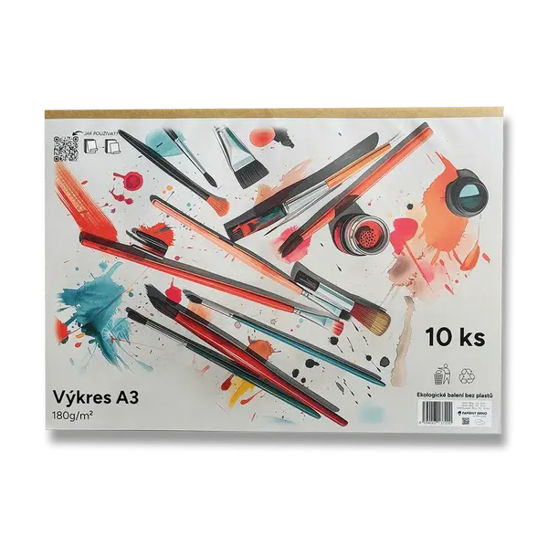 Kreslicí karton A3 - 180 g/m2, 10 archů