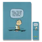 Sešit Moleskine Cahier Peanuts XL, linkovaný, modrý