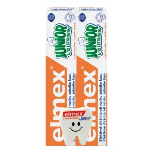 Elmex Junior Duopack 2x75 ml + dárek (guma)
