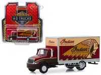 International Durastar Box Van "Indian Motorcycle" "H.D. Trucks" Series 17 1/64 Diecast Model by Greenlight