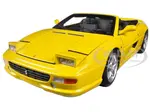 Ferrari F355 Spider Convertible Yellow Elite Edition 1/18 Diecast Car Model by Hot Wheels