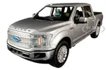 2019 Ford F-150 Limited Crew Cab Pickup Truck Metallic Silver 1/24-1/27 Diecast Model Car by Motormax