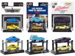 "Auto Lifts" Set of 6 pieces Series 23 Limited Edition to 6050 pieces Worldwide 1/64 Diecast Model Cars by M2 Machines