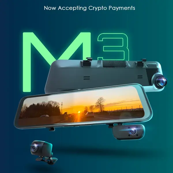 Rexing M3 3 Channel 1080p Front +1080p Cabin +1080p Rear Mirrored Dash Cam w/ GPS