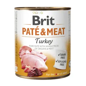 Brit konzerva Paté & Meat Turkey 800 g