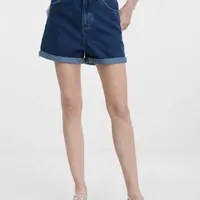 Tmavomodré dámske džínsové kraťasy ORSAY