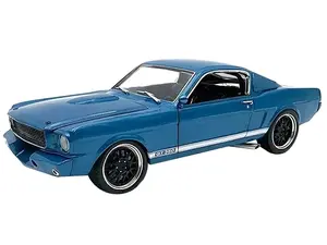 1965 Shelby GT350R Pro Touring Blue Metallic Limited Edition to 372 pieces Worldwide 1/18 Diecast Model Car by ACME