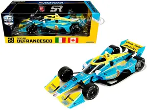 Dallara IndyCar 29 Devlin DeFrancesco "WOOOOO Energy" Andretti Steinbrenner Autosport (Road Course Configuration) "NTT IndyCar Series" (2023) 1/18 Di
