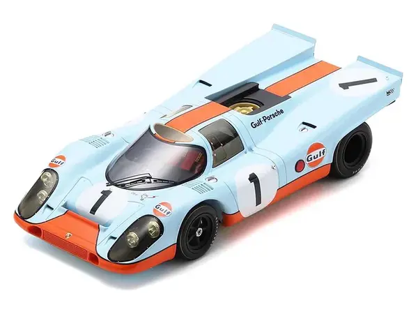 Porsche 917K 1 Jo Siffert - Brian Redman "J.W. Automotive Engineering" 2nd Place "24 Hours of Daytona" (1970) with Acrylic Display Case 1/18 Model Ca