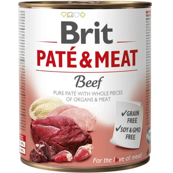Brit konzerva Paté & Meat Beef 800 g