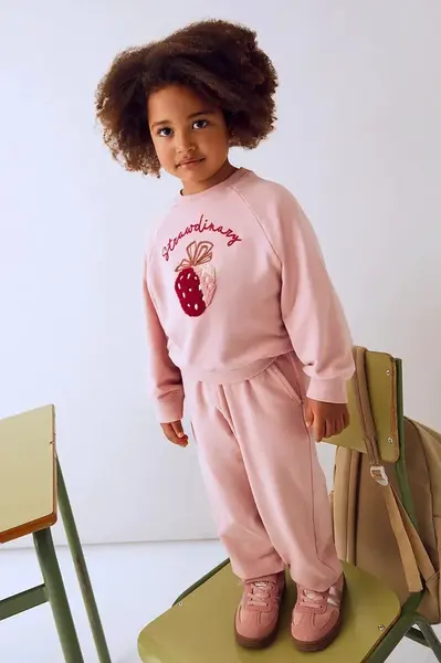 Dětská tepláková souprava Mayoral růžová barva, 4893