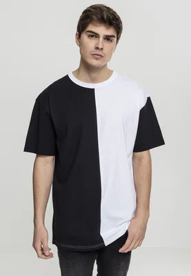 Oversize tričko Harlekýn blk/wht