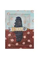 Nástěnná dekorace v rámu Bloomingville Brett 22,5 x 30 x 2 cm