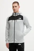 Tréninková mikina The North Face Reaxion pánská, šedá barva, s kapucí, hladká, NF0A8CNPEEI1