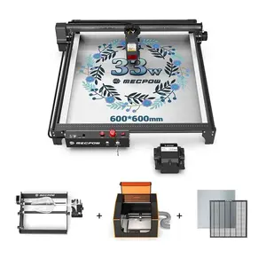 Mecpow X5 Pro 33W Laser + Laser Bed + Rotary Roller + Fireproof Enclosure