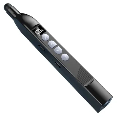 S18Pro Wireless Laser Pointer for Presentation with Telescopic Stick Black