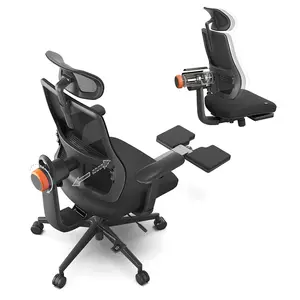 NEWTRAL MagicH-BP Ergonomic Chair with Footrest Black