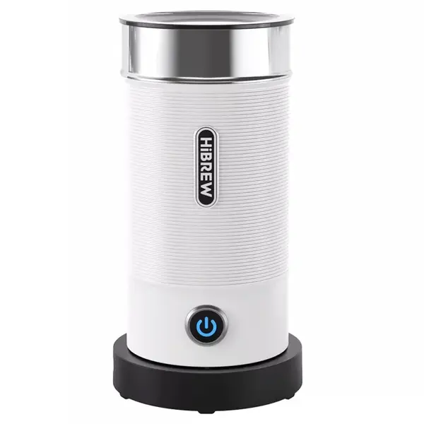 HiBREW M1A 450W Milk Frother Foaming Machine Chocolate Mixer Cold/Hot Latte Cappuccino Fully Auto Milk Warmer - White