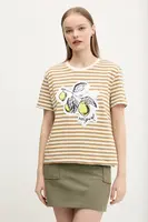 Bavlněné tričko Desigual LEMON