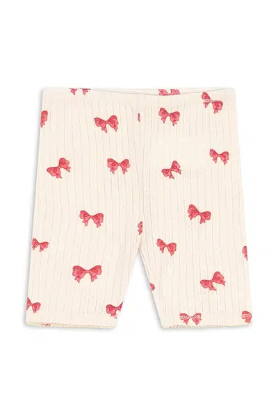 Legíny Konges Sløjd MINNIE SHORT LEGGING GOTS béžová barva, KS103149