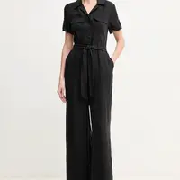 Overal Guess NALINI černá barva, s límečkem, W5GD97 WH6E0