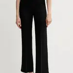 Kalhoty United Colors of Benetton dámské, černá barva, high waist, 4T91DF099