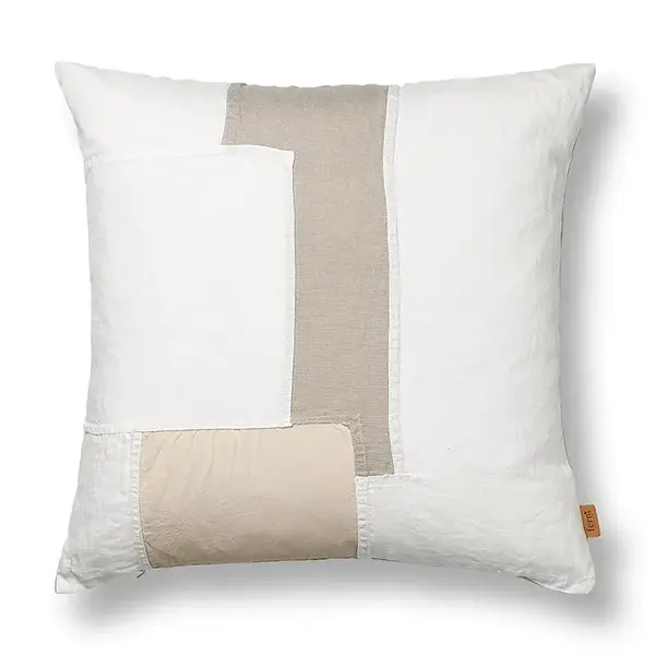 Dekorativní polštář ferm LIVING Part bílá barva