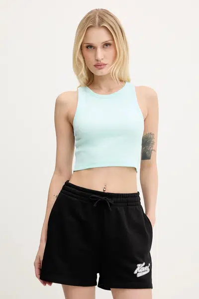 Top Karl Kani tyrkysová barva, PD00005477