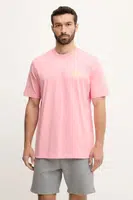 Bavlněné tričko adidas Originals Graphic Tee pánské, růžová barva, s potiskem, KC4957