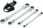 BGS technic Očkové ráčnové klíče E-TORX E6-E24, s kloubem, sada 4 díly - BGS 71028