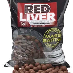 Starbaits boilie red liver mass baiting 3 kg - 24 mm
