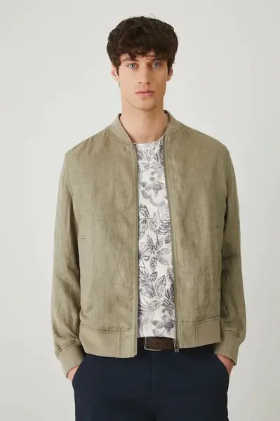 Lněná bomber bunda Medicine