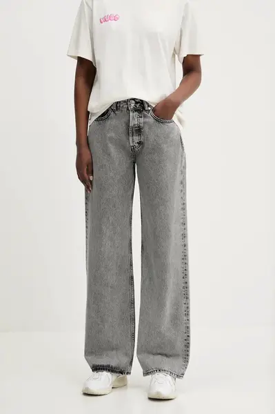 Džíny HUGO dámské, high waist, 50539781