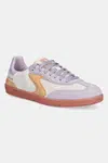 Nubukové tenisky Skechers HOTSHOT fialová barva, 185234