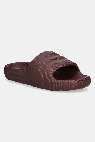 Pantofle adidas Originals Adilette 22 W dámské, vínová barva, JH9691