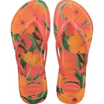 Dětské žabky Havaianas SLIM TROPICAL růžová barva, 4122111