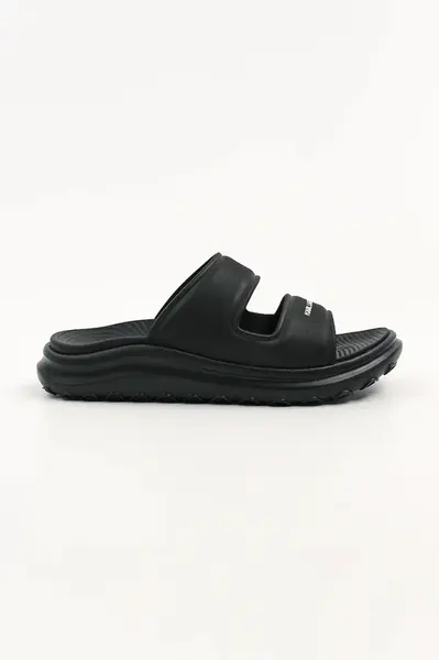 Pantofle Karl Lagerfeld SKUBA 2 pánské, černá barva, KL77005