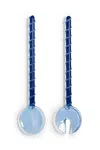 Salátové lžíce &k amsterdam sling blue 2-pack modrá barva