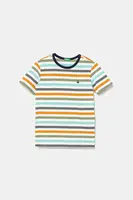 Dětské bavlněné tričko United Colors of Benetton tyrkysová barva, 3FHXC10MW